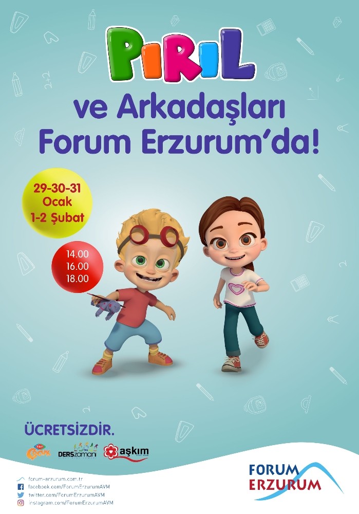 Pırıl ile matematiğin renkli dünyası Forum Erzurum’da 