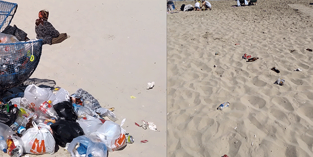 Pislik ve çöp ‘Çeşme’si! Sosyete atıyor CHP'li belediye izliyor