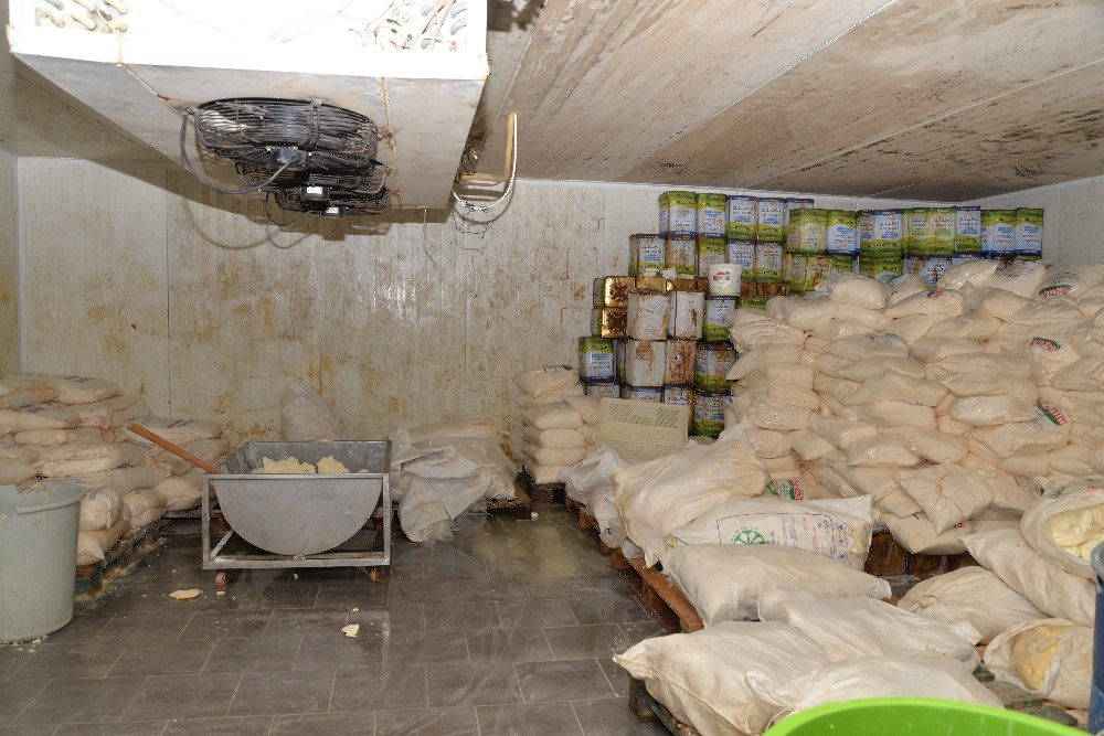Piyasa değeri 300 bin TL olan 20 ton sağlıksız peynir ele geçirildi 