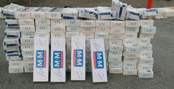 Piyasa değeri 51 bin TL olan kaçak sigara ele geçirildi