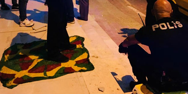 PKK paçavrasını ayakları altına aldı ve sonra...
