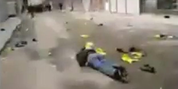 PKK'lıların algı operasyonu kameralara yakalandı