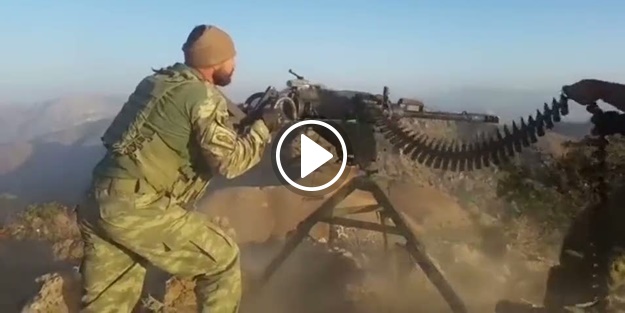 PKK'dan ele geçirilen Doçka ile PKK'ya ateş edildi