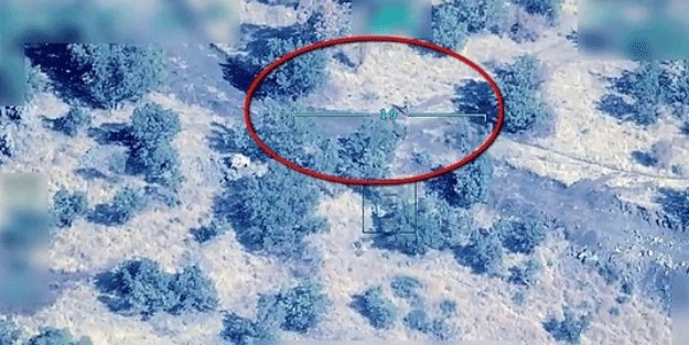 PKK’dan film gibi kaçış böyle görüntülendi SİHA'lar eşlik etti