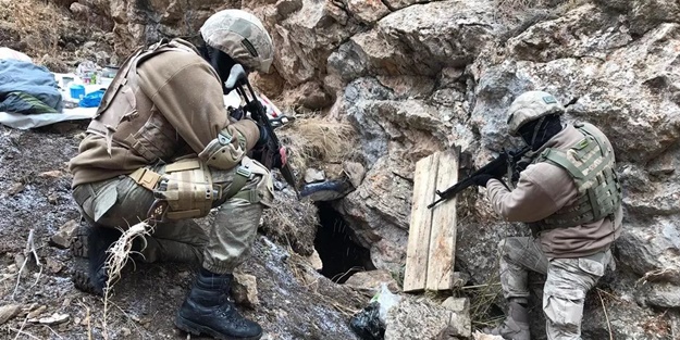 PKK'lı hainler inlerinde kıstırıldı