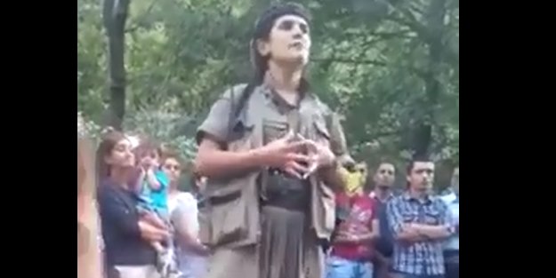 PKK'lı terörist işte böyle propaganda yaptı!