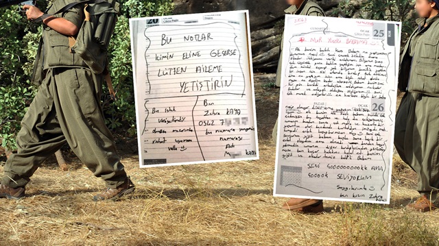 PKK'lı teröristin günlükleri ailesine teslim edildi