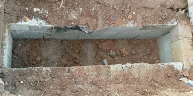 PKK'lı teröristin mezarını açanlar şaşkına döndü