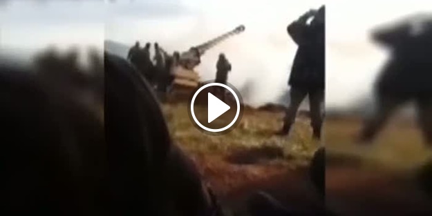 PKK'lı teröristlerin vurulma anı!