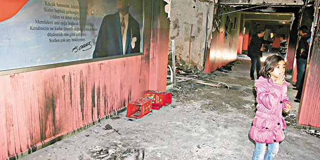 PKK’nın ateşe verdiği okulda bugün dersbaşı yapılacak