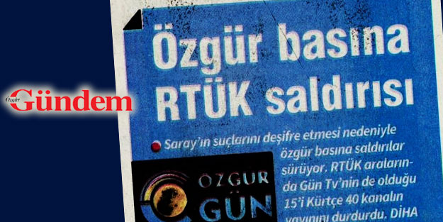 PKK’nın gazetesi Özgür Gündem'den Paralel ağzı