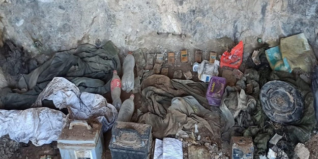 PKK'nın inine girildi! Çok sayıda mühimmat ele geçirildi