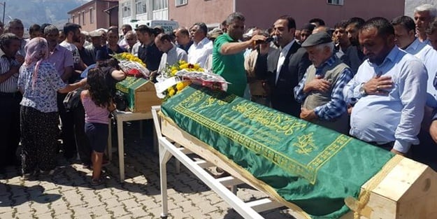 PKK'nın öldürdüğü kardeşler son yolculuğuna uğurlandı