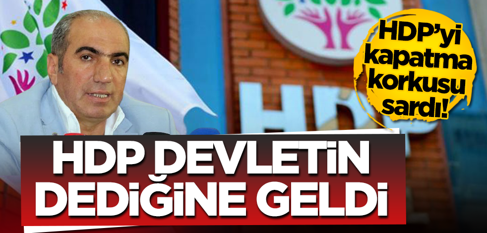 PKK’nın siyasi uzantısı HDP devletin dediğine geldi!