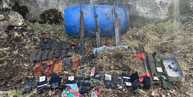 PKK'ya ait 2 sığınakta ele geçirilenler şoke etti!