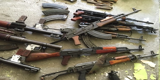 PKK'ya ait çok sayıda silah ve mühimmat ele geçirildi