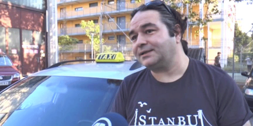 PKK'ya tepki gösteren taksiciye ceza