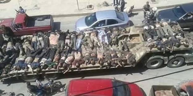 PKK/YPG, ÖSO askerlerinin cesetlerini davul zurnayla sokaklarda gezdirdi