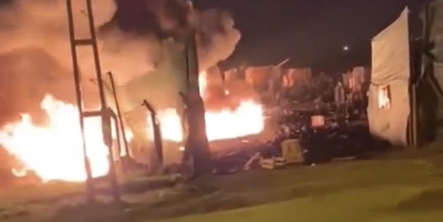 Plastik imalathanesinde korkutan yangın