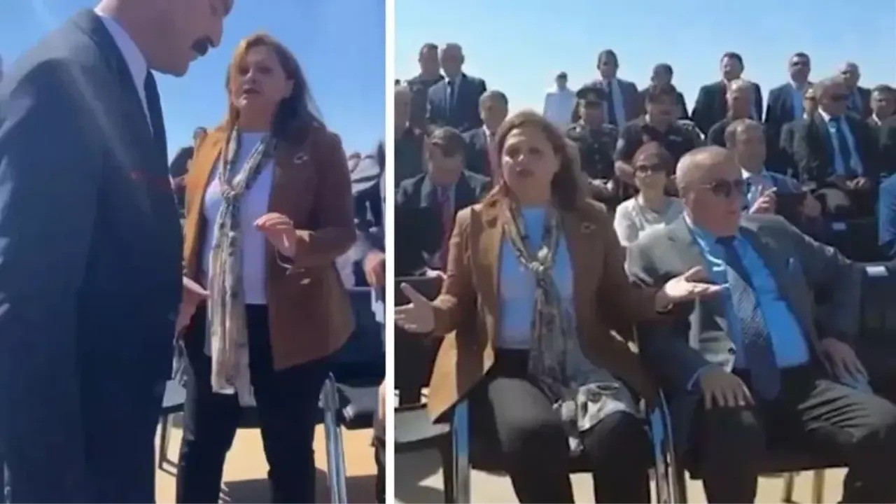 Plastik sandalyeyi bakın kimler getirmiş! Burcu Köksal'ın koltuk krizi elinde patladı