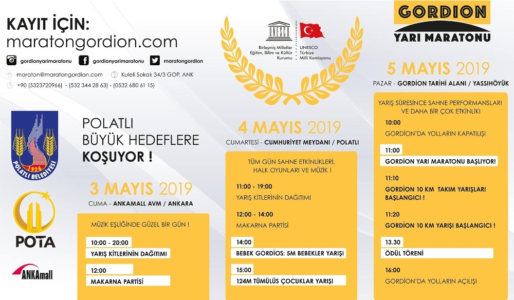 Polatlı’da 2. Uluslararası Gordion Yarı Maratonu 
