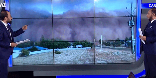 Polatlı'daki kum fırtınası Haarp ürünü mü? Canlı yayında olay sözler