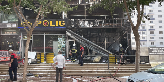 Poligonda yangın! Mermiler peş peşe patladı!