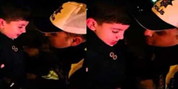 'Polis amcası üşüyor' diye ağlayan çocuk!