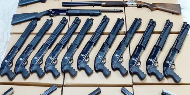 Polis baskınında cephanelik ele geçirildi