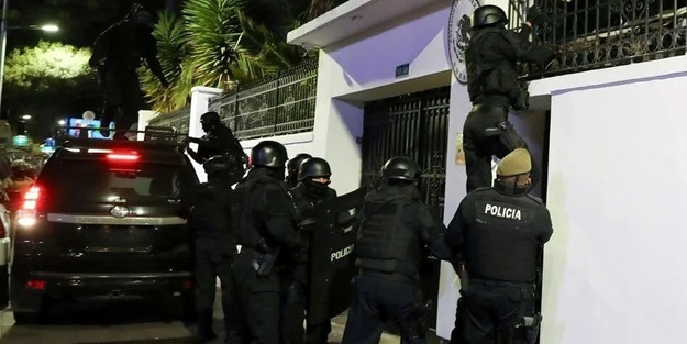 Polis büyükelçiliği bastı! Meksika'dan büyük tepki