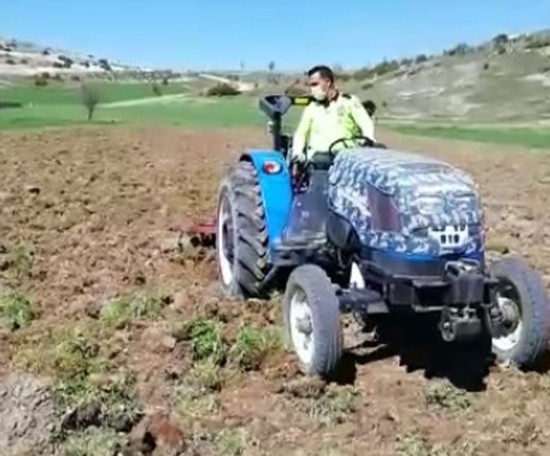 Polis çiftçiyi yalnız bırakmadı 