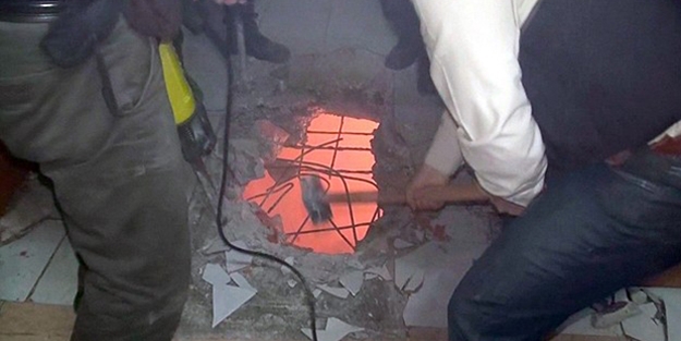 Polis DHKP/C evine tavandan girdi