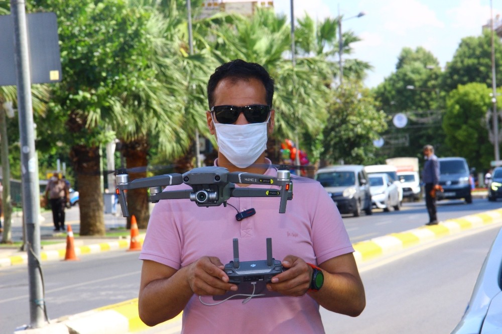 Polis dronu trafik kusurlarını kayda aldı, dakikada 176 lira 47 kuruş ceza kesildi 