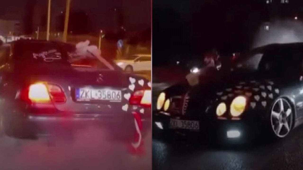 Polis düğün dinlemedi: Araç trafikten men edildi!