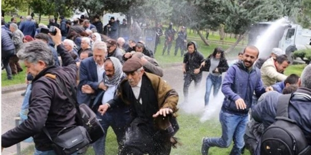 HDP'lilerden provokasyon! Polis müdahale etti