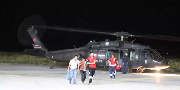 Polis helikopteri Muhammed için havalandı