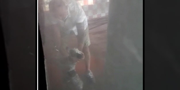 Polis her yerde onu arıyor! Cani adamın oto yıkamacıya götürdüğü köpeğine yaptıkları kan dondurdu