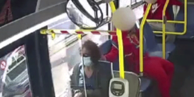 Polis her yerde onu arıyor! Otobüste kadının saçlarını yaktı