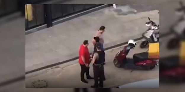 Polis, kuryeyi tartakladı! Emniyetin itibarını zedeleyen o memurla ilgili açıklama geldi