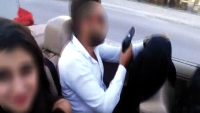 Polis maganda damadı enseledi