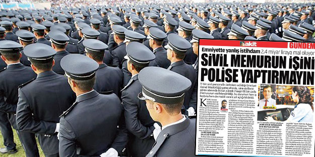 Polis memuru kreşte dadı, kantinde tostçu! Emniyet’te yanlış istihdam