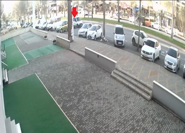 Polis memurunun ölüğü kaza kamerada 