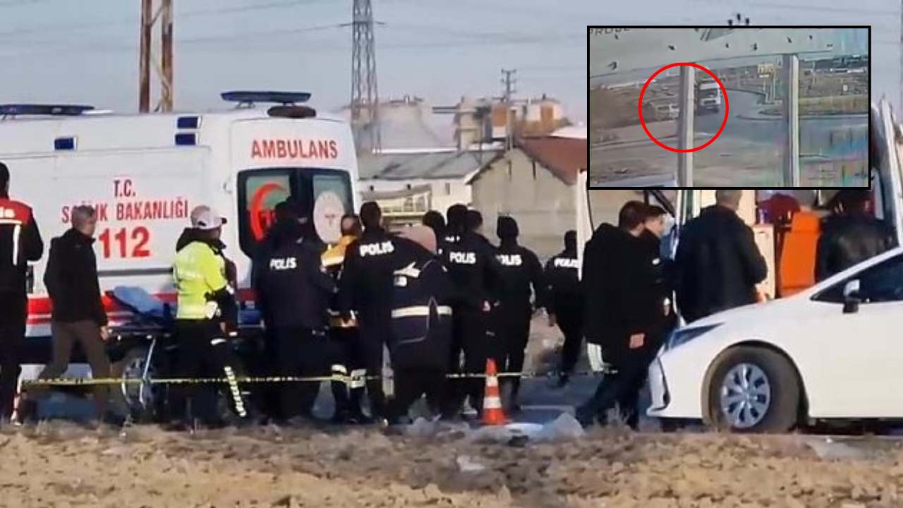 Polis memurunun şehit olduğu kazanın görüntüleri ortaya çıktı