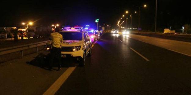 Polis, otobanda yarışmak isteyenleri engelledi