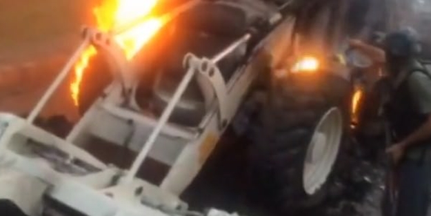 Polisimizi roketle şehit edip benzinle yaktılar