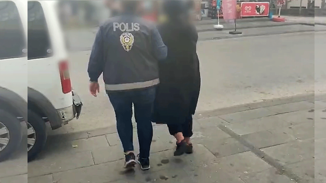 Polisin aradığı kadın gardıroptan çıktı