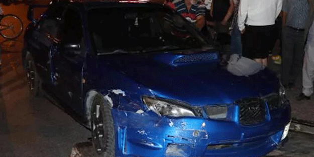 Polisin 'dur' ihtarına uymayan sürücü kaza yapınca yakalandı