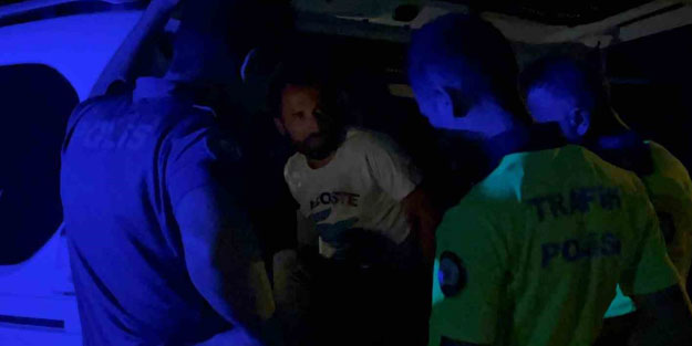 Polisin dur ihtarına uymayan sürücü kovalamaca sonucu yakalandı