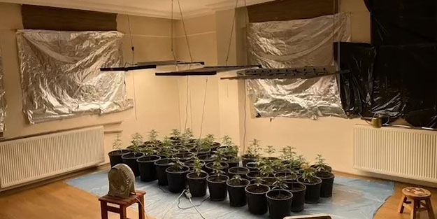 Polisleri şoke eden manzara! Evde uyuşturucu düzeneği kurmuşlar