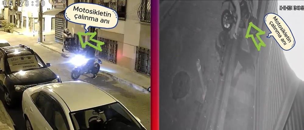 Polisten kaçamadılar! Motosiklet hırsızları yakayı ele verdi